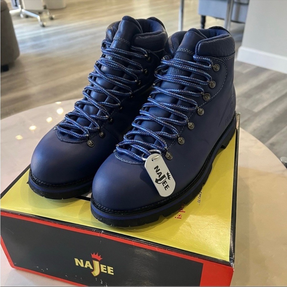 LL Cool J Najee Kilimanjaro Mid Leather Boots Black Sz 10. Rare Rap Legend NIB - Picture 13 of 13